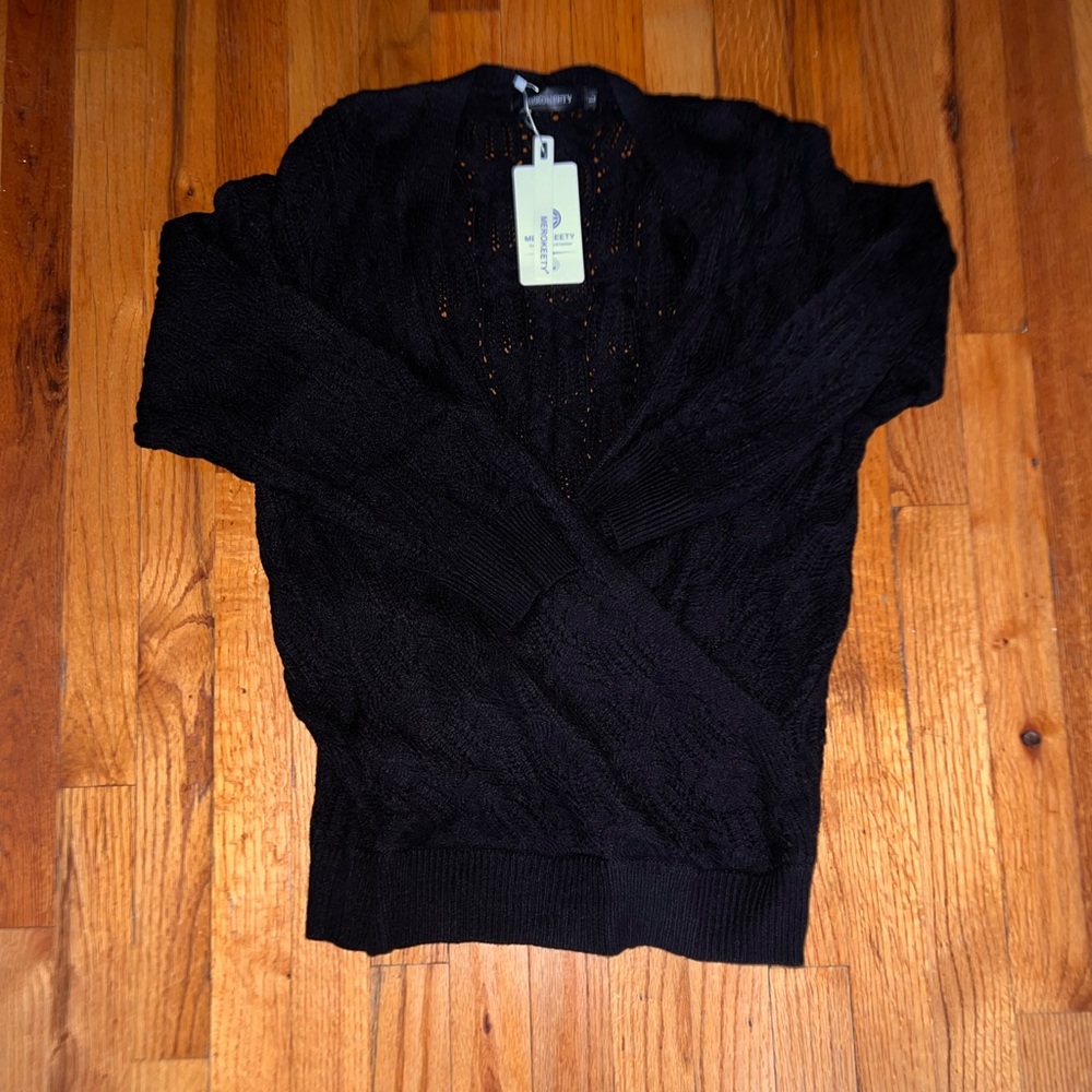 Open Chest Sweater Size L (New with tags)